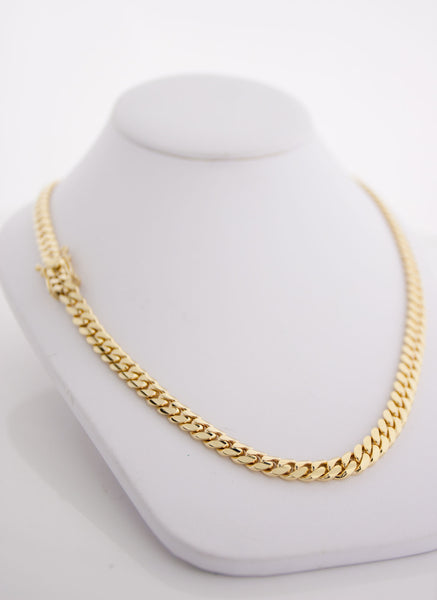 Miami Cuban Link Chain 7mm 26" 14K